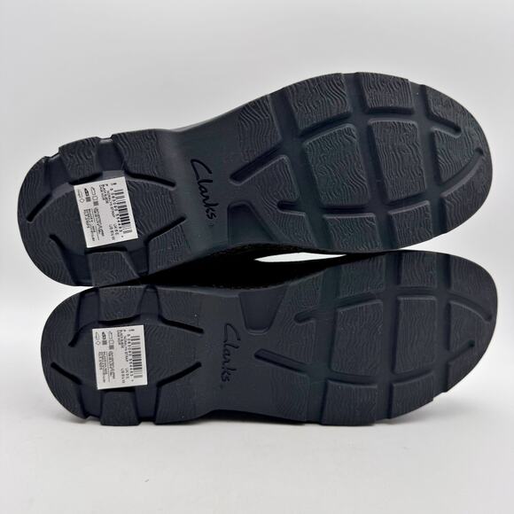 Clarks Womens Noralyn Ankle Boots US 8.5 Wide EU 39.5 Black Suede NIB - Picture 11 of 12